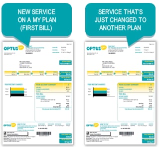 phone bill example