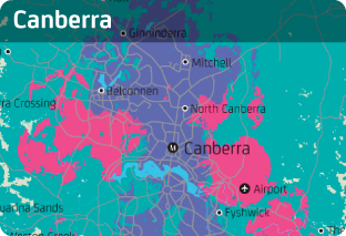 Optus 4G ACT Coverage