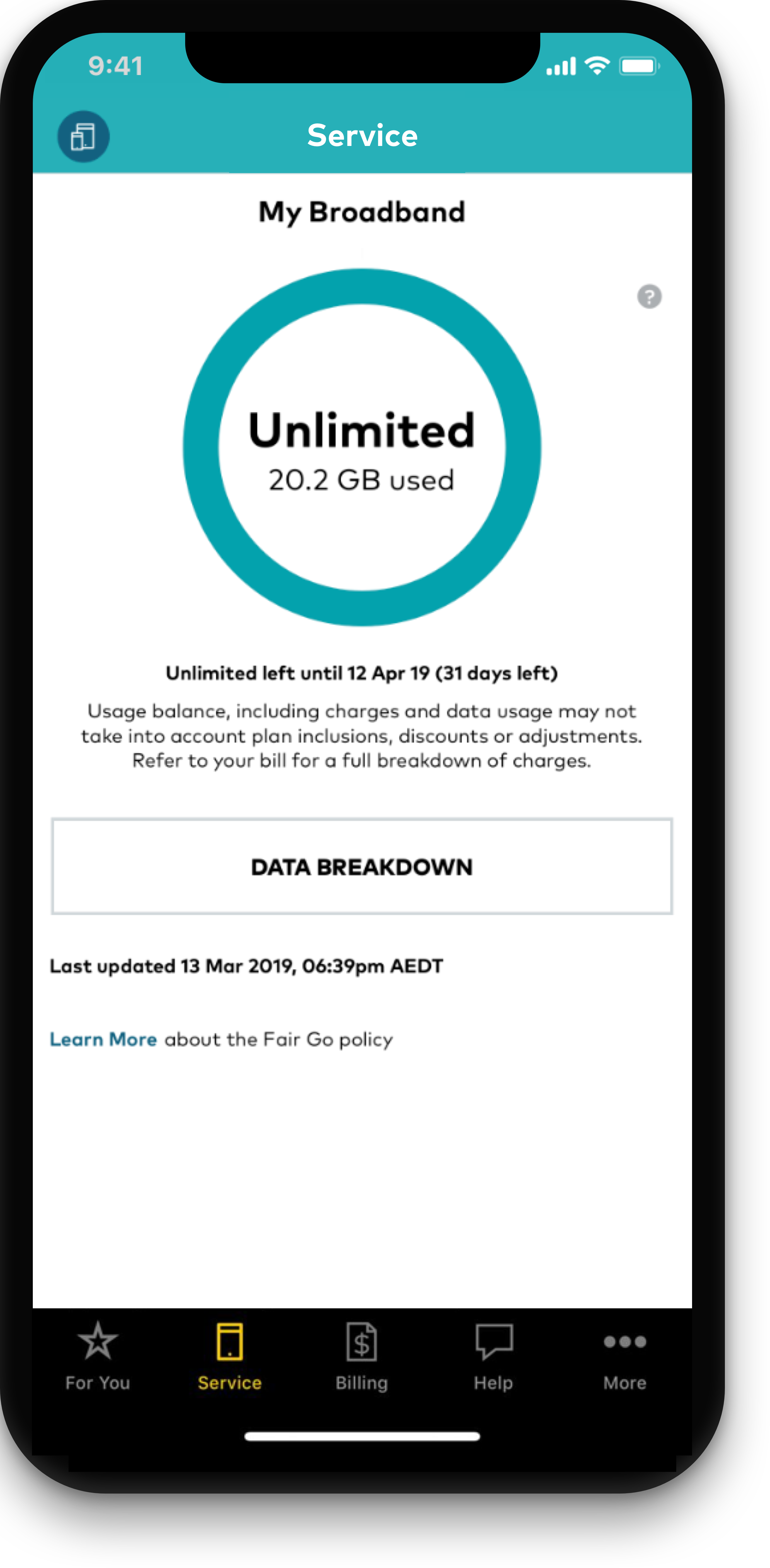 Manage home internet and fixed line usage Manage home internet and fixed line usage