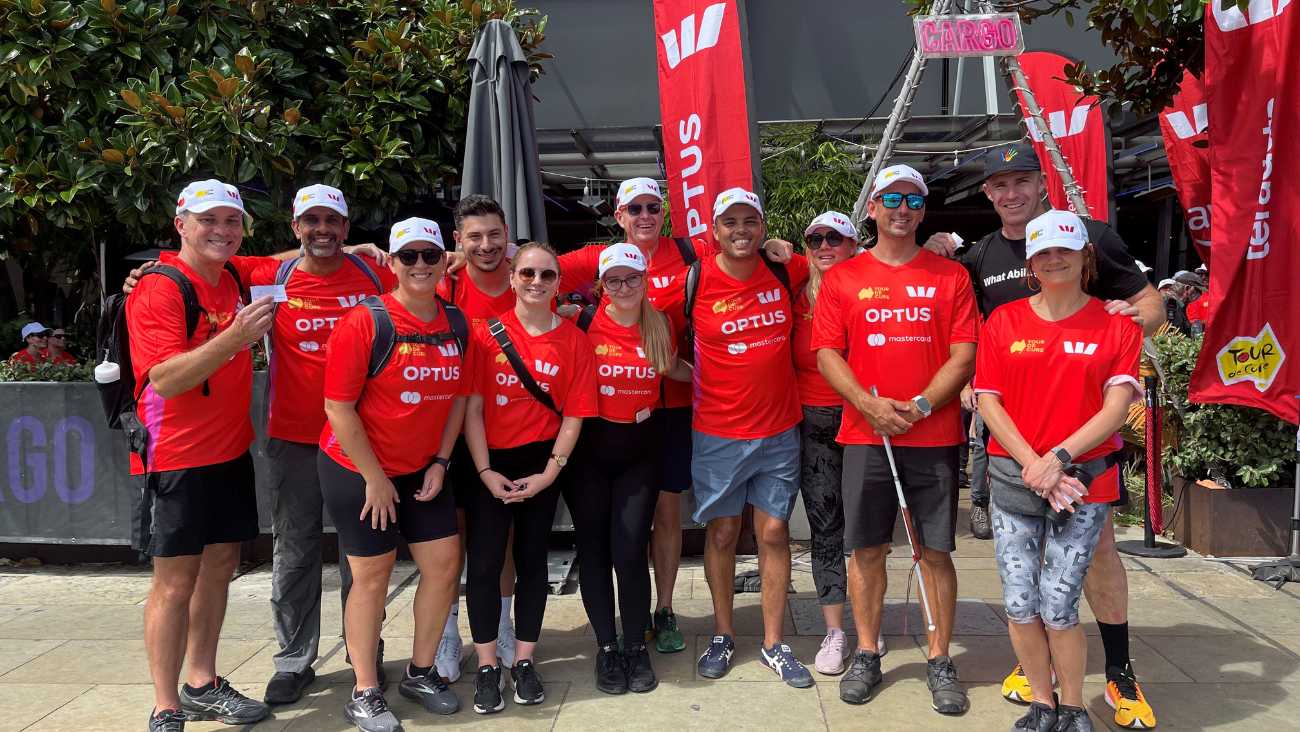 Group of people involved in the Tour de Cure fundraiser