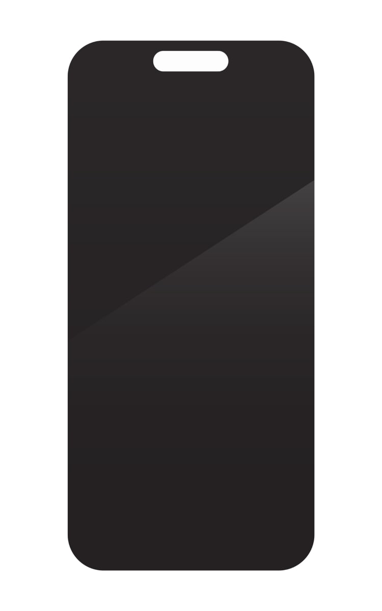 Front view of the Zagg InvisibleShield Glass Elite Privacy 360 Screen Protector for iPhone 17 Pro.