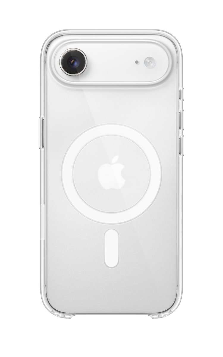 Rear view of the Apple Air Case with MagSafe in Frost colour.