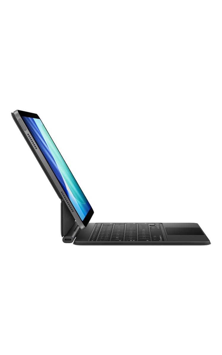 Apple Magic Keyboard for iPad Air 11-inch (M3) in Black - Side angled view