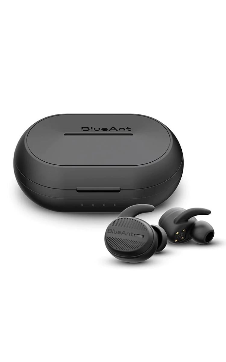 BlueAnt Pump Air X2 Earbuds - Black Earbud Case