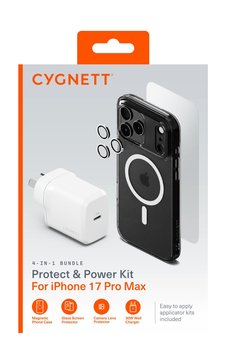 Cygnett iPhone 17 Pro Max Magsafe Power Protect Bundle front