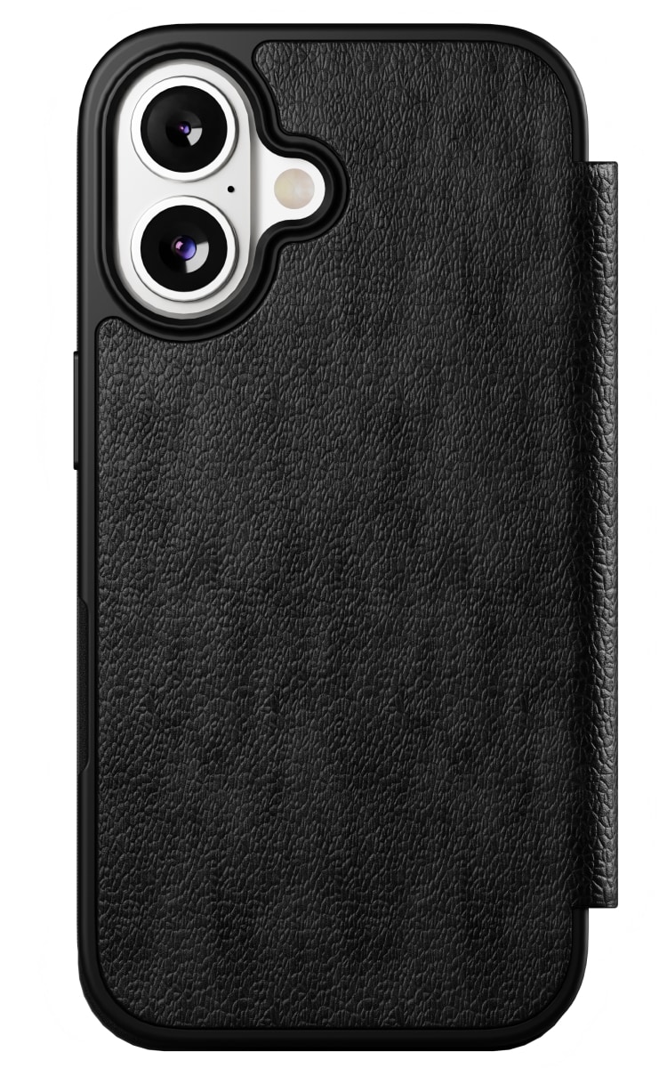 Cygnett iPhone 16 Magwallet Leather Case - Black Back