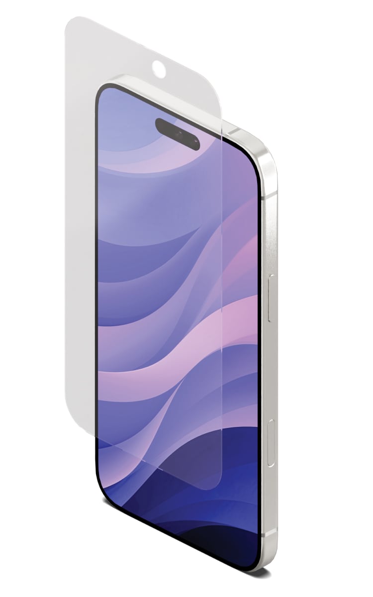 Cygnett iPhone 16 Plus Defenceshield Screen Protector - Clear Front Angle