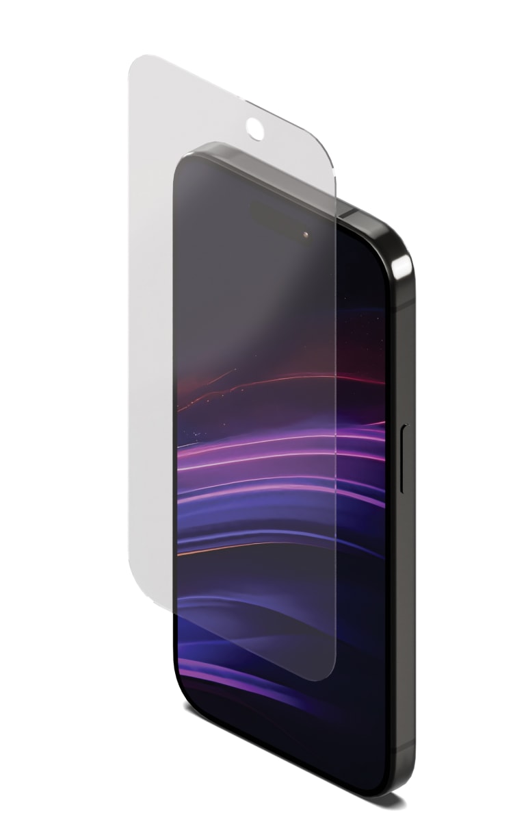 Cygnett iPhone 16 Pro Defenceshield Screen Protector - Clear Front Angle