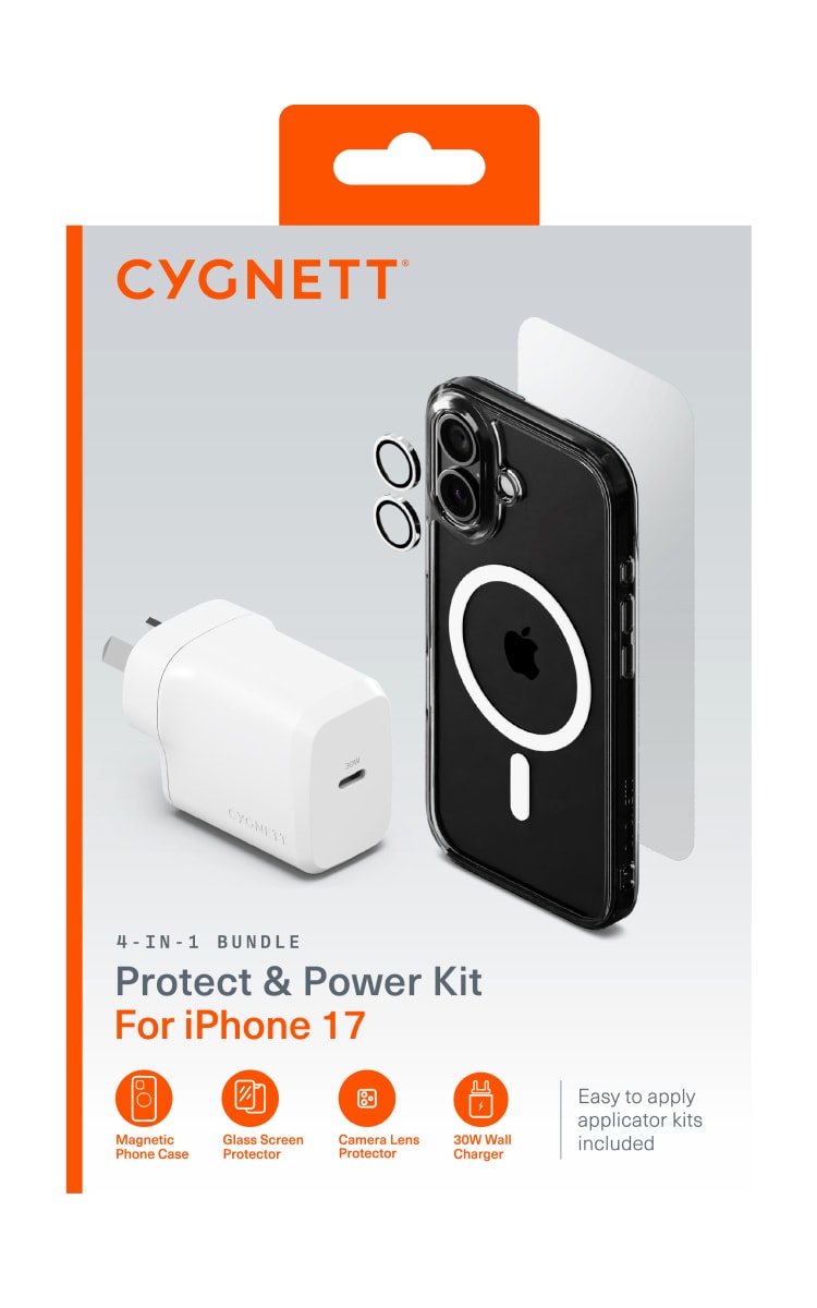  Cygnett iPhone 17 Magsafe Power Protect Bundle front
