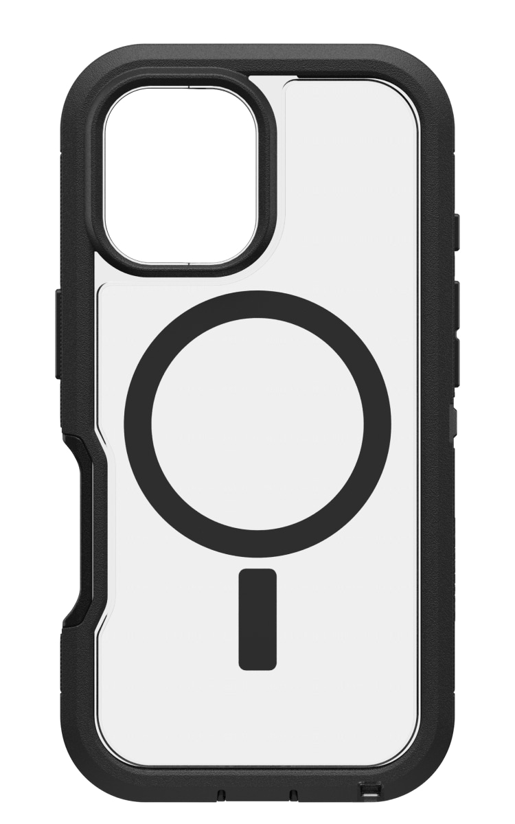 Otterbox iPhone 16 Defender Xt Magsafe Case - Clear Black Back