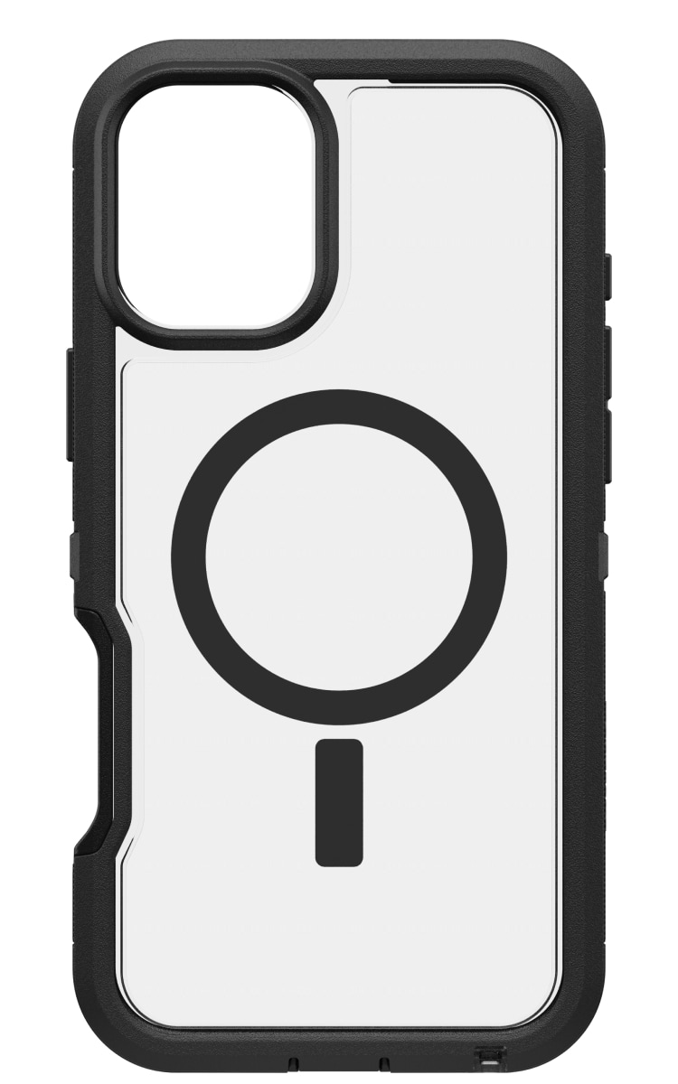 Otterbox iPhone 16 Plus Defender Xt Magsafe Case - Clear Black Back