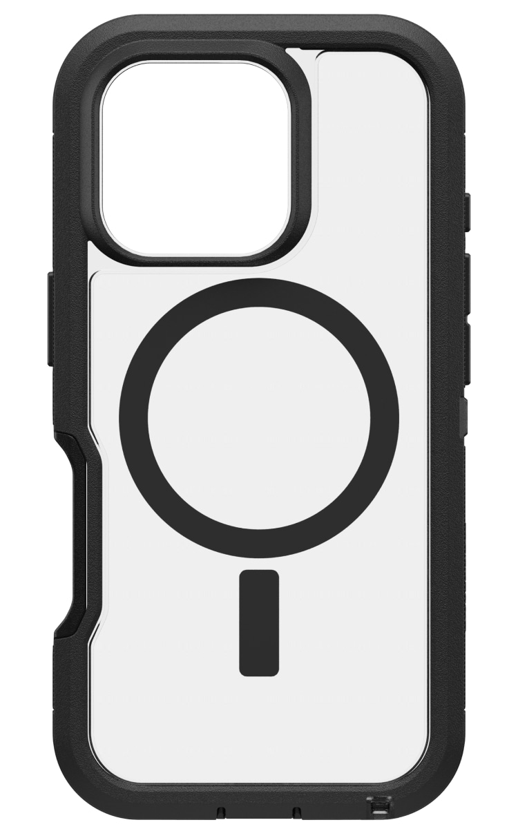 Otterbox iPhone 16 Pro Defender Xt Magsafe Case - Clear Black Back