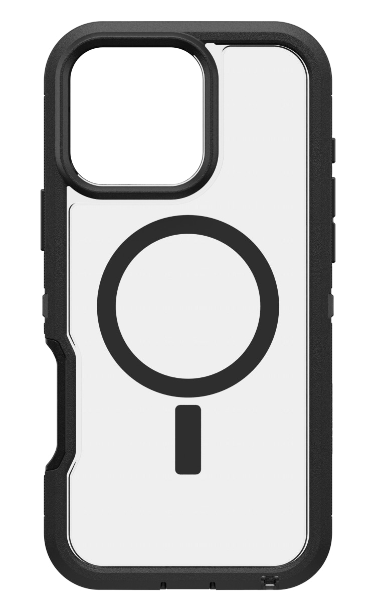Otterbox iPhone 16 Pro Max Defender Xt Magsafe Case - Clear Black Back