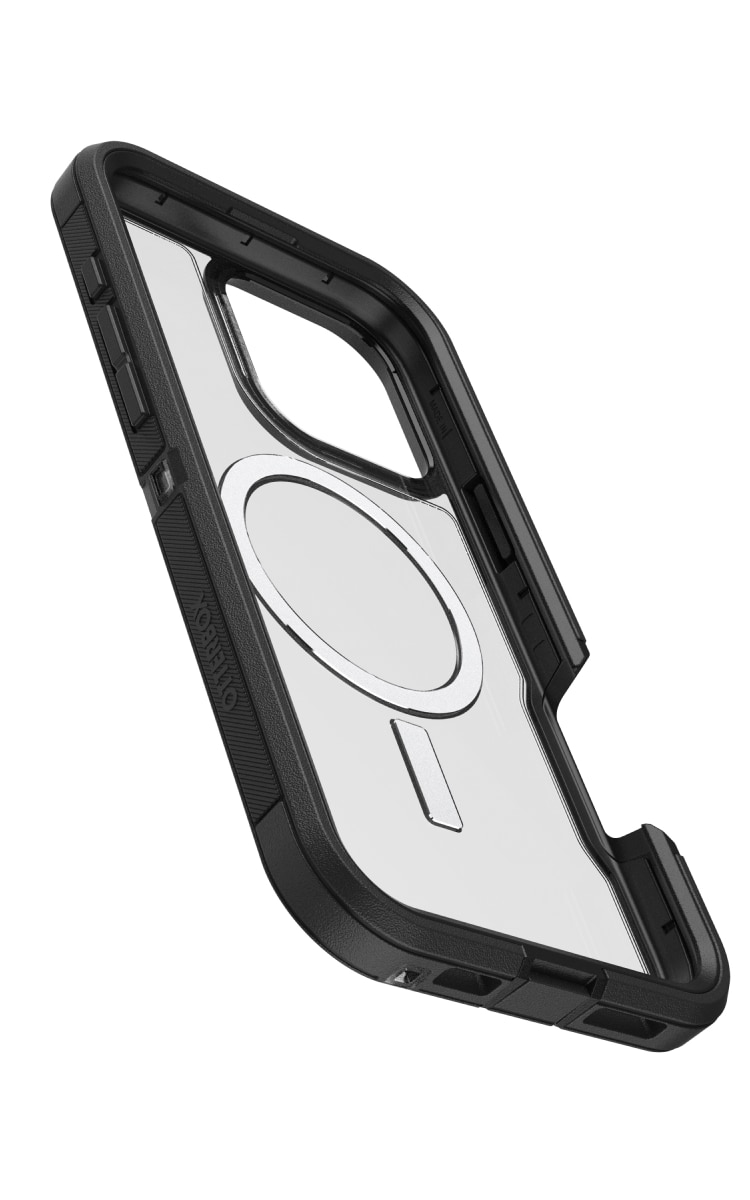 Otterbox iPhone 16 Pro Max Defender Xt Magsafe Case - Clear Black Front Angle
