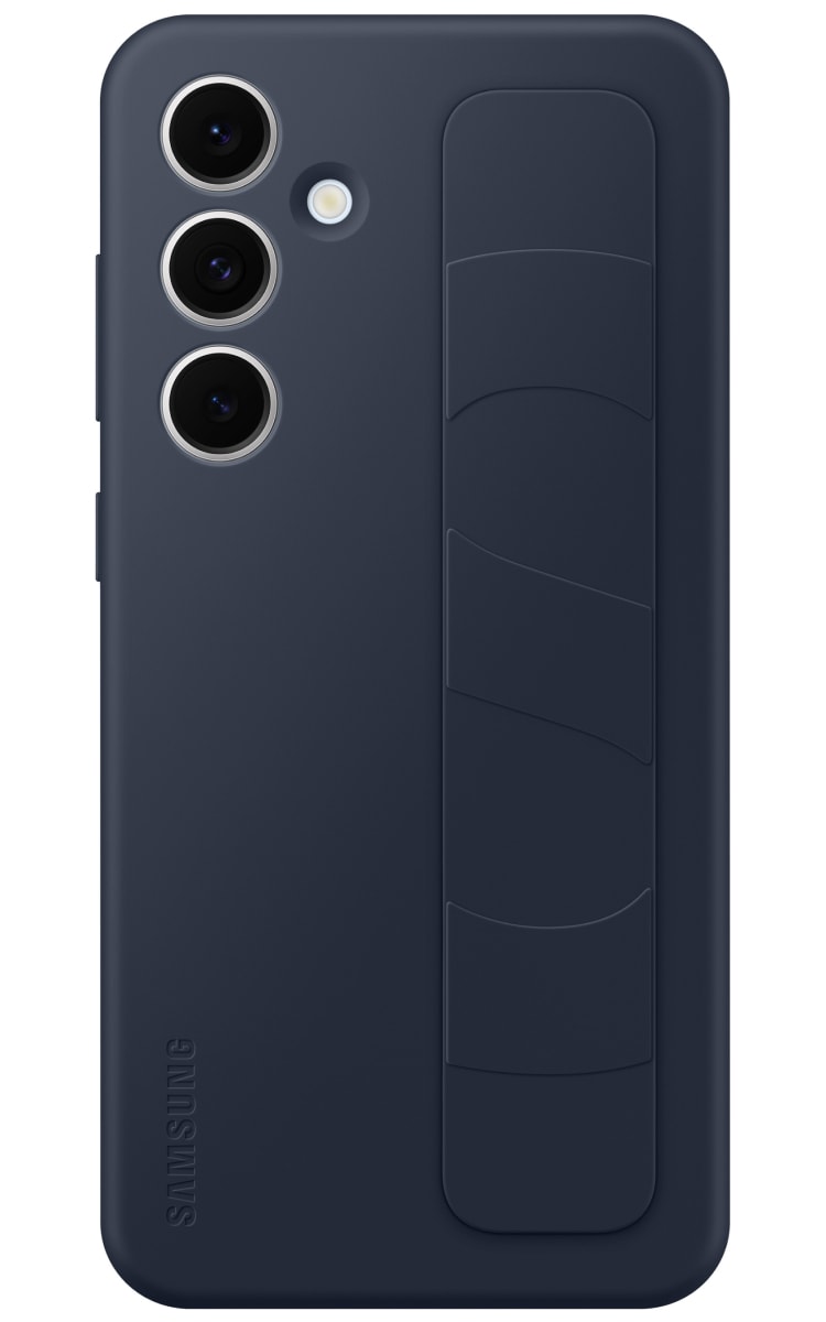Samsung Galaxy S24Fe Stand Grip Case - Blue Black Back