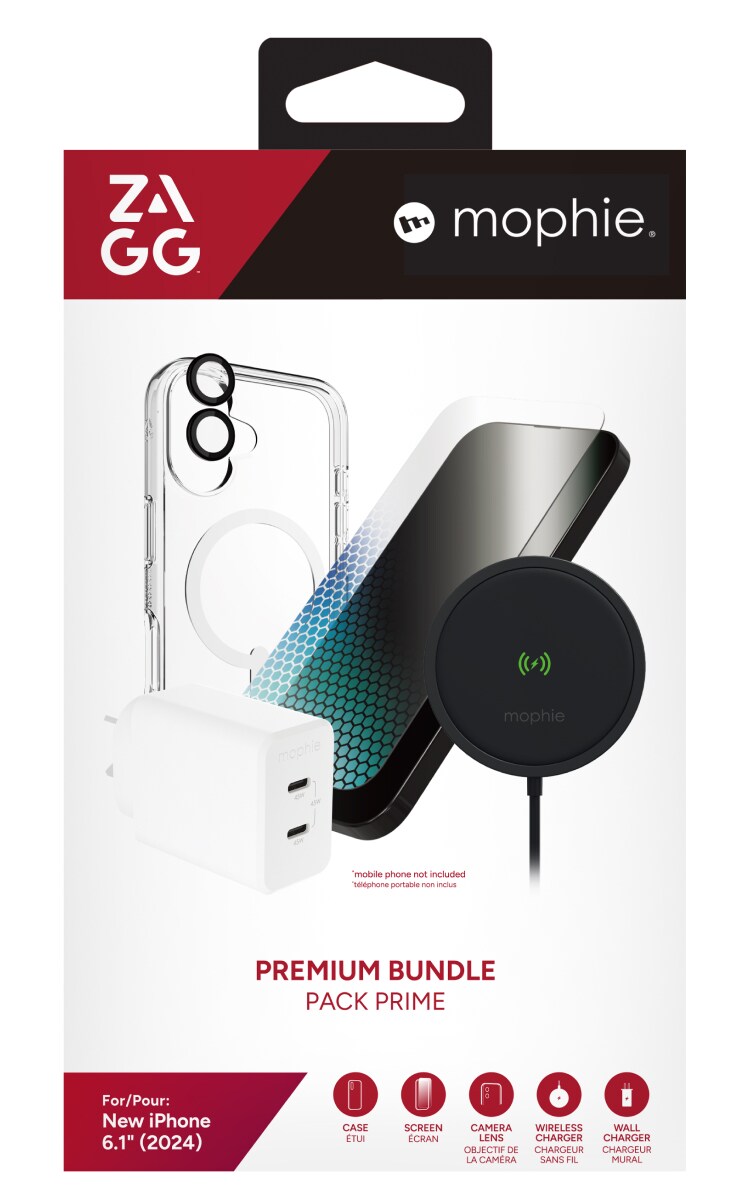 Zagg iPhone 16 Premium Bundle Front