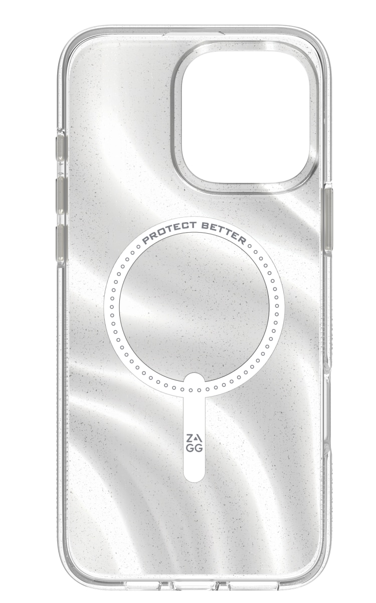 Zagg iPhone 16 Pro Max Milan Snap Case - Swirl Glitter Front