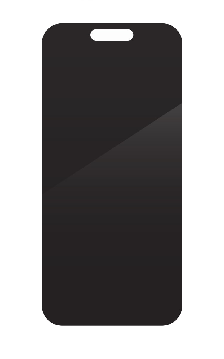 Front view of the Zagg InvisibleShield Glass Elite Privacy 360 Screen Protector for iPhone 17 Pro Max.