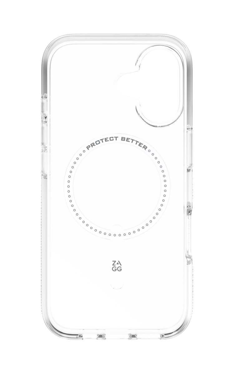 Front view of the Zagg iPhone 17 Air Crystal Palace Snap Clear Case.