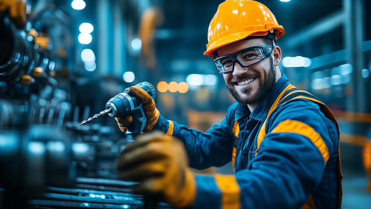 smiling young workers preparing for the end of the financial year