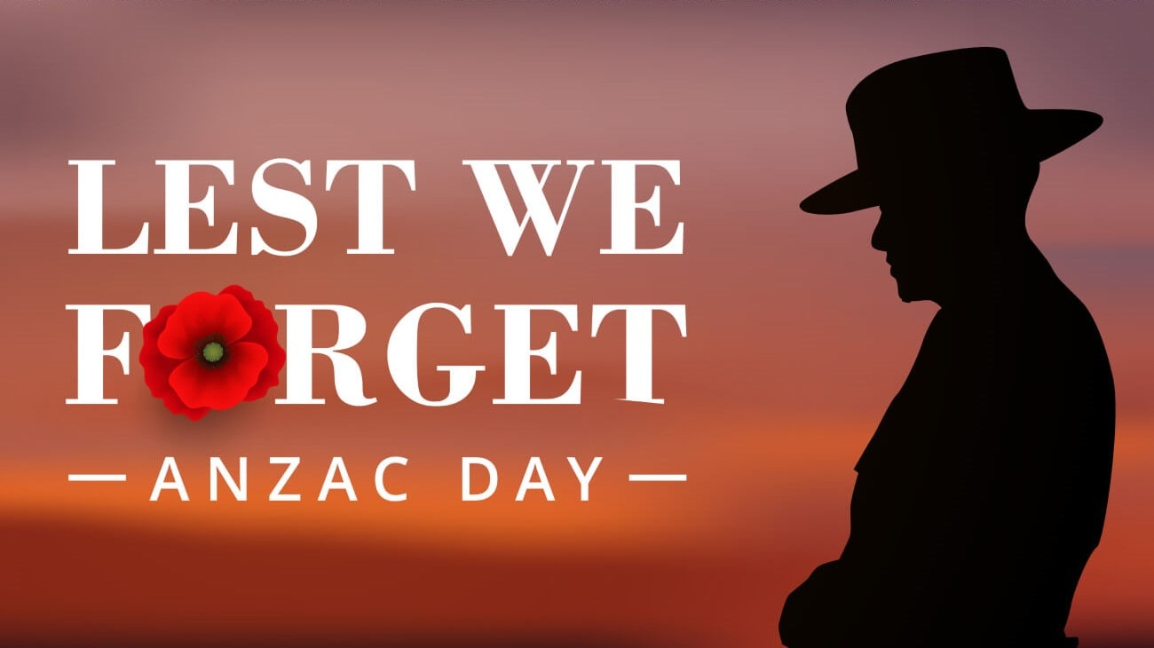 Lest we forget on Anzac Day