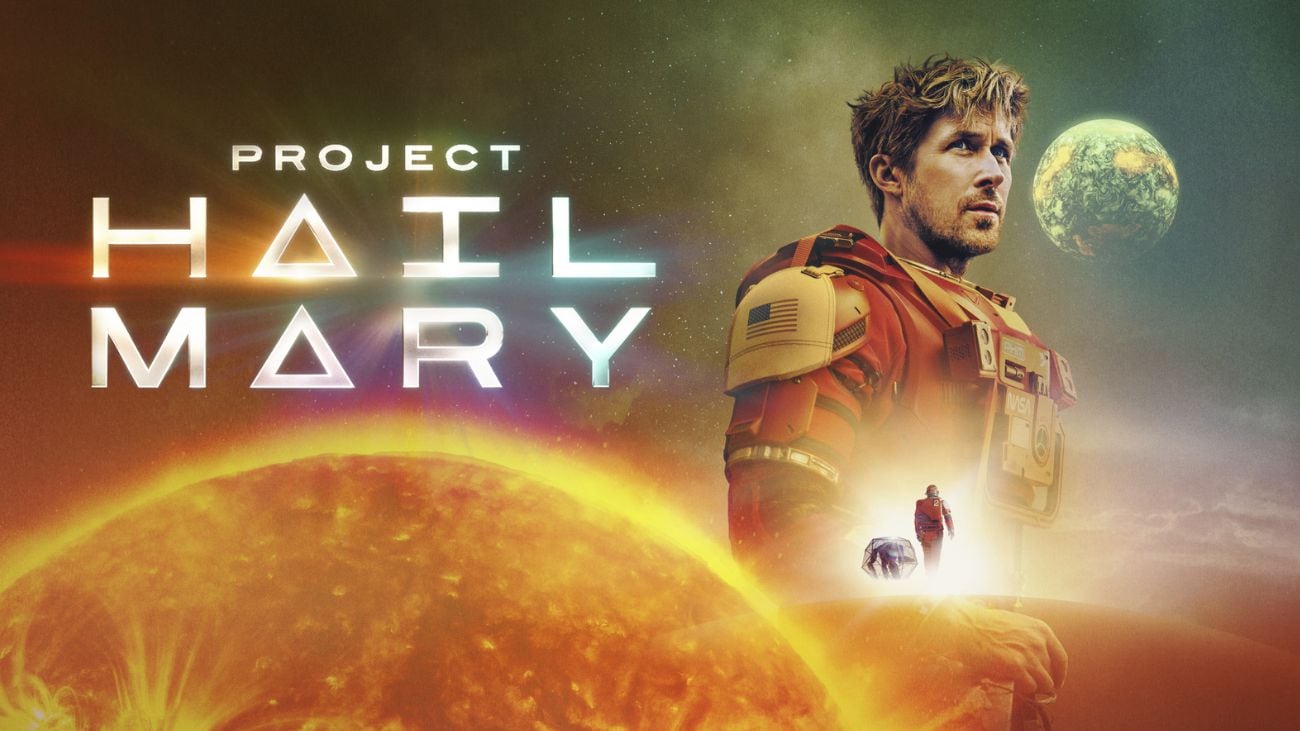 An astronaut standing in the background of a star, with an alien lifeform and an astronaut in the foreground