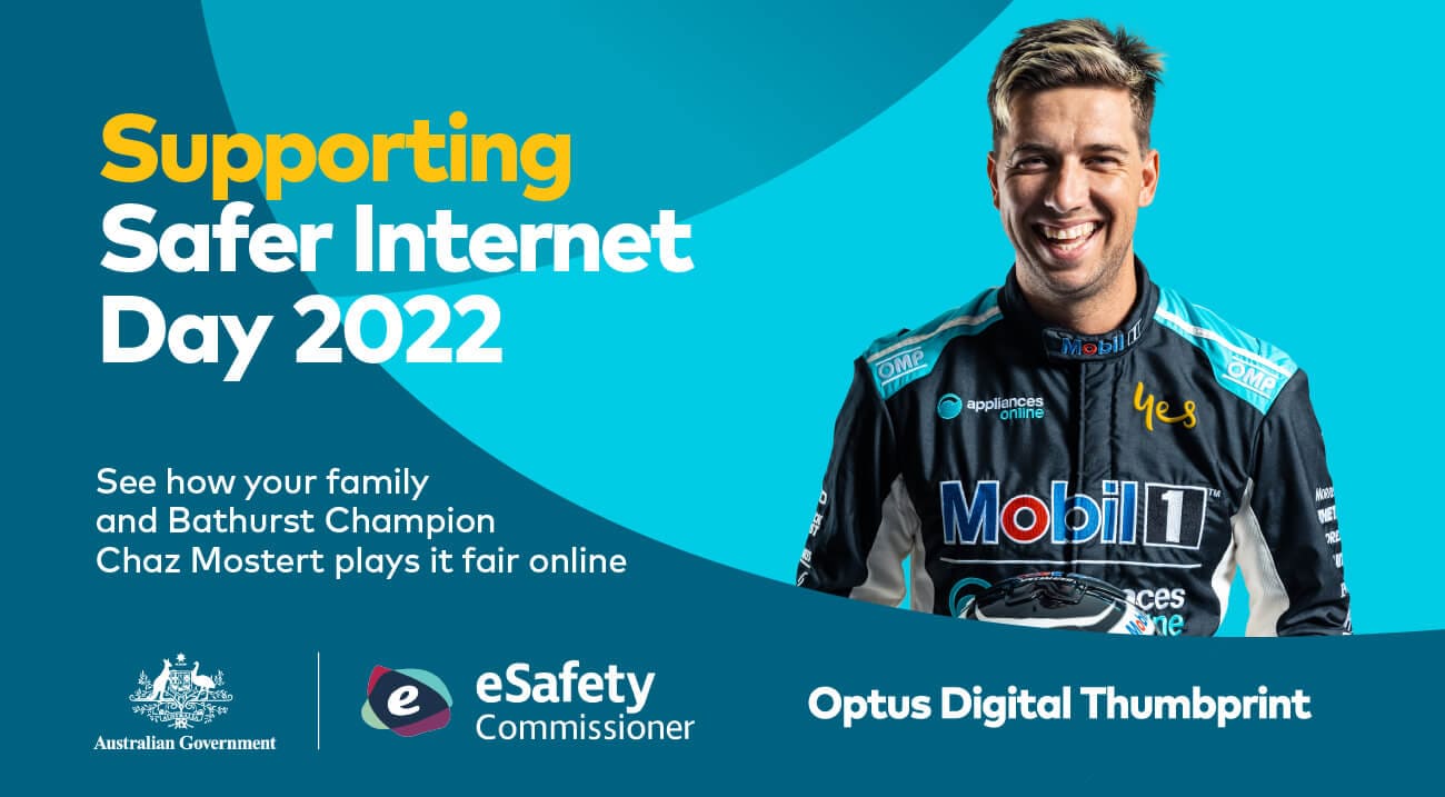 Optus Digital Thumbprint program is supporting Safer Internet Day 2022.