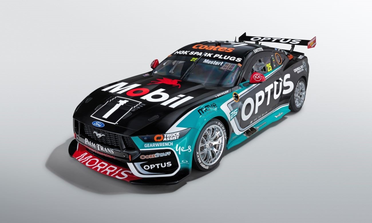 The Mobil 1™ Optus Racing No. 25 Ford Performance Mustang.