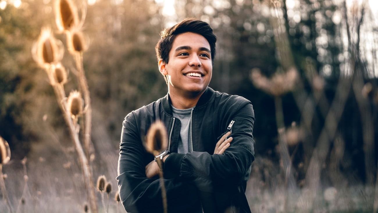 Smiling man
