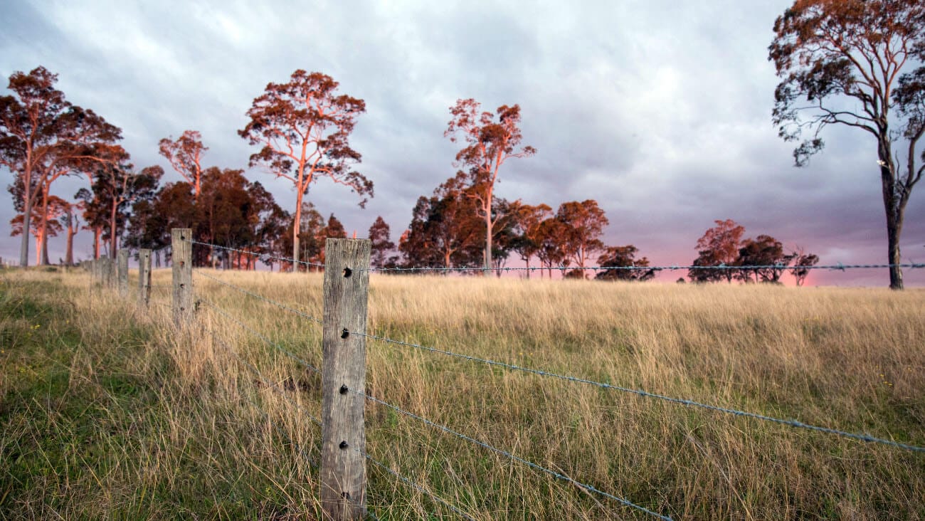 Farmland in Australia exposed to climate change