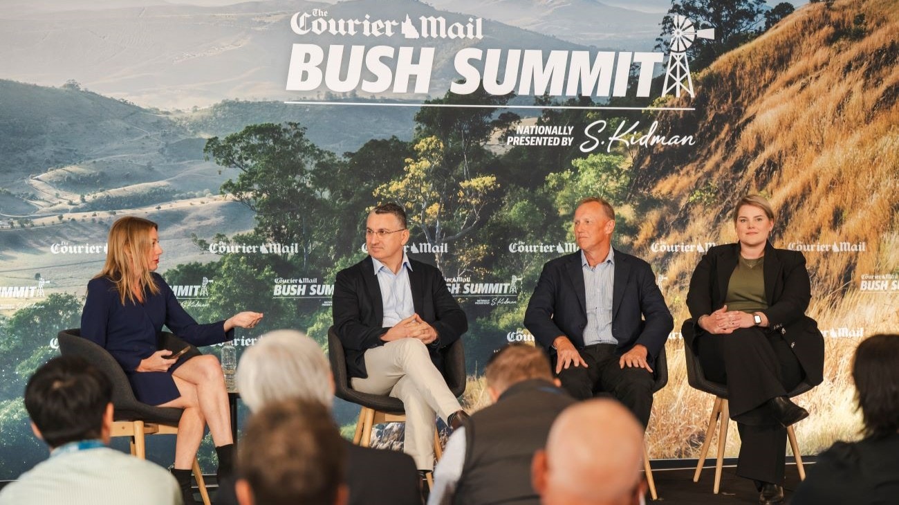 Anthony Shiner onstage at the Bush Summit