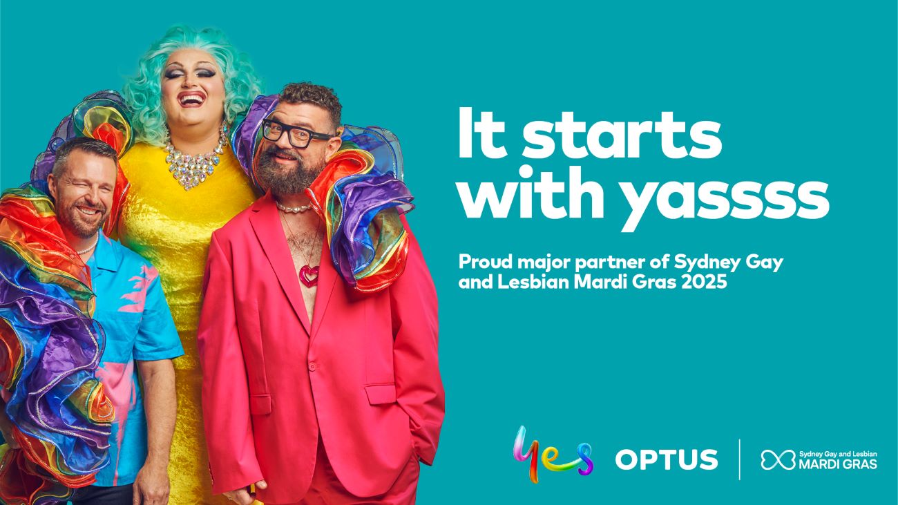 Optus extends partnership with Sydney Gay and Lesbian Mardi Gras for 2025 and 2026