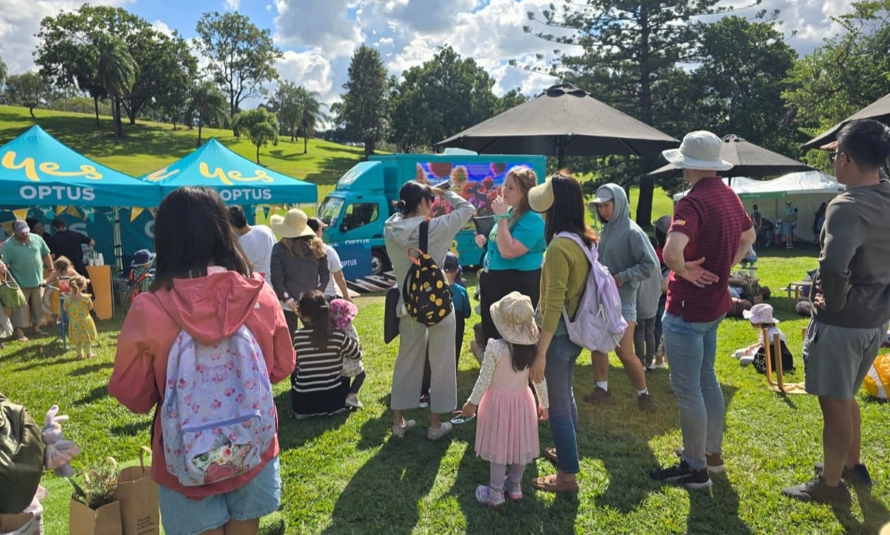 Brisbane’s annual Green Heart Fair 2024 where Optus was a key supporter