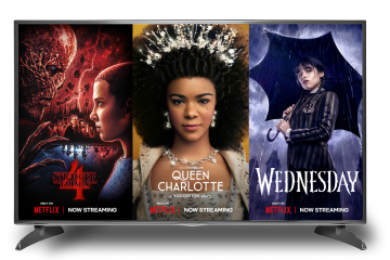 Image of TV showing 3 Netflix shows