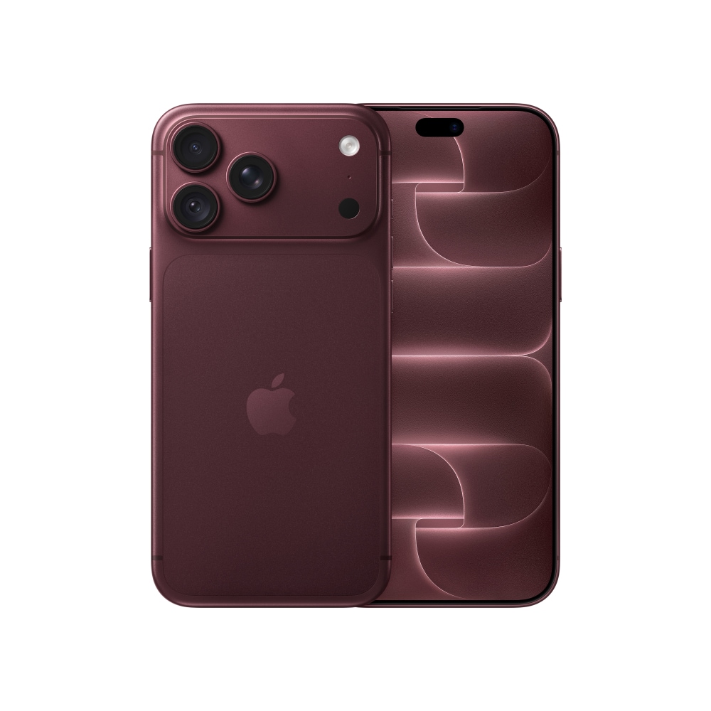 iPhone 18 Pro Max in Burgundy, shown front and back