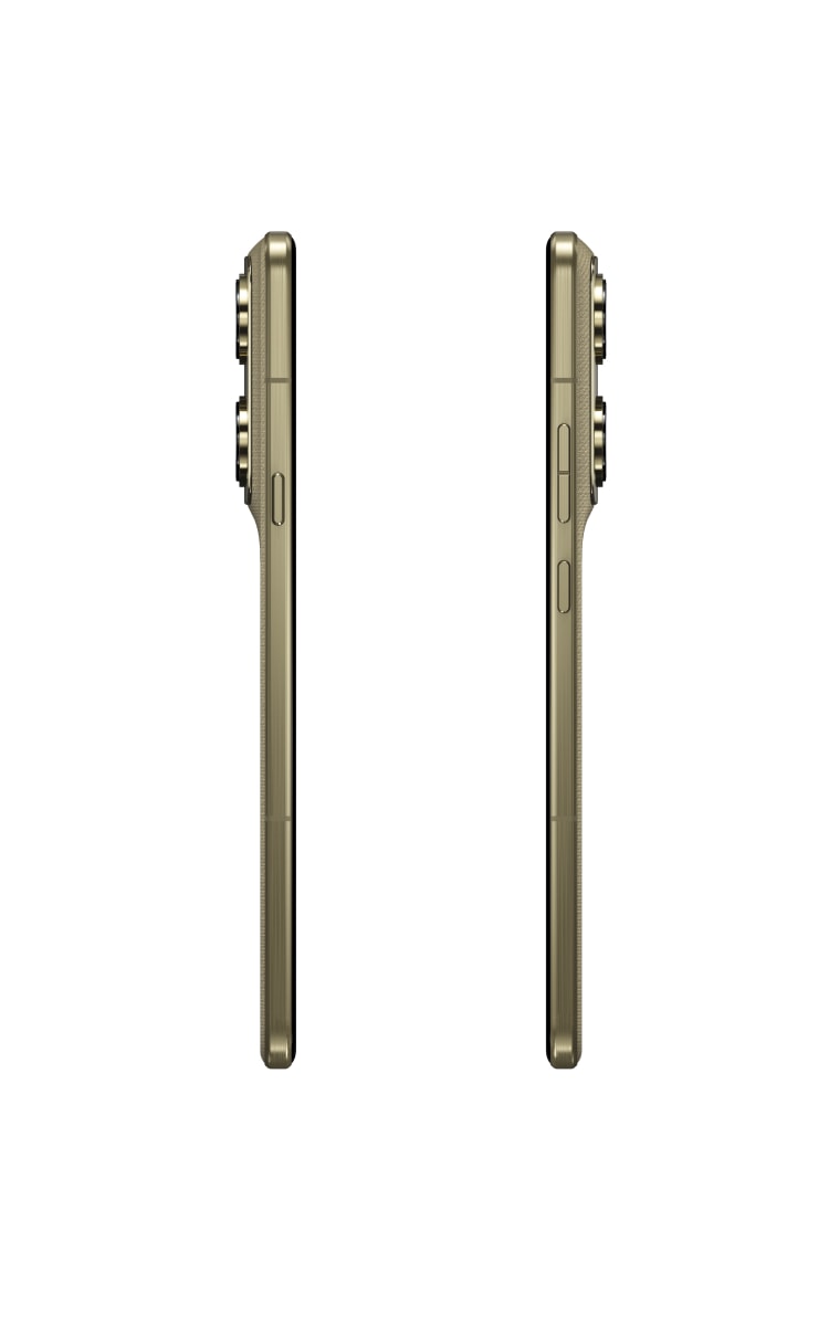 Profile view of the Motorola Signature in Martini Olive showing rear camera bump.