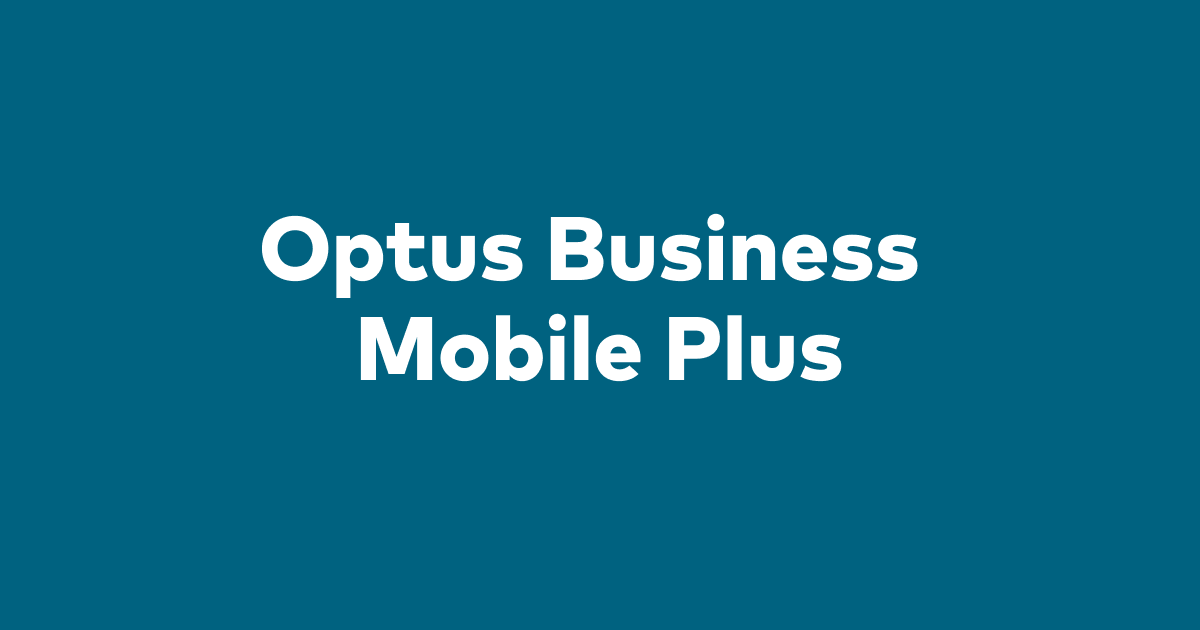 optus my business plan