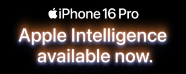 iPhone 16 Pro Apple Intelligence available now