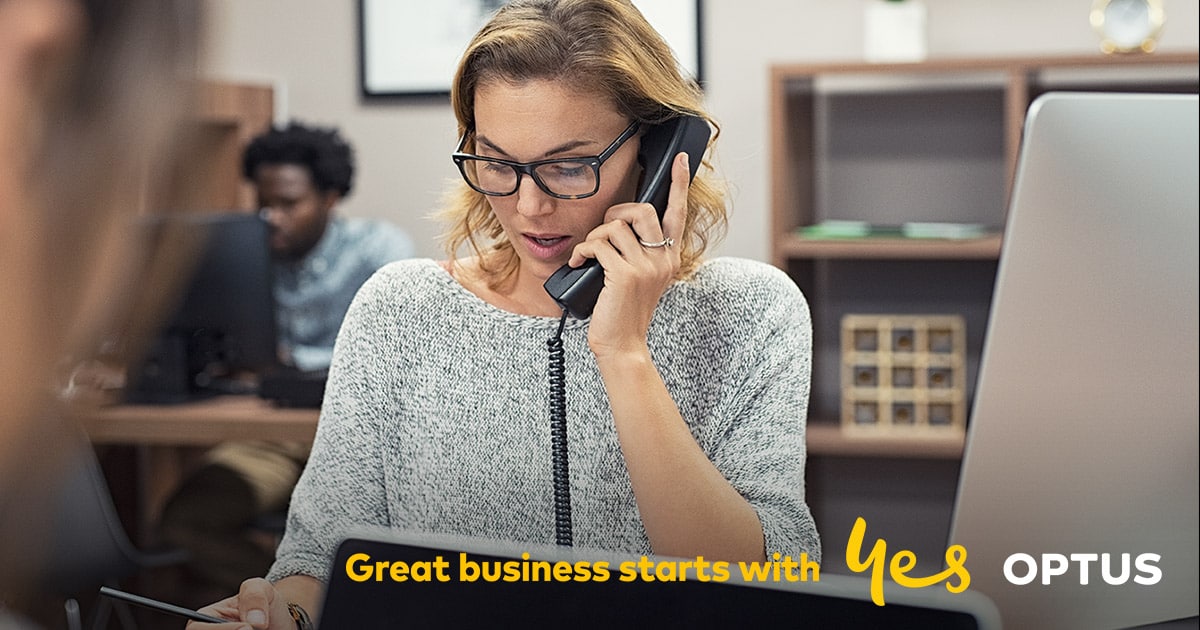 optus business landline and internet plans