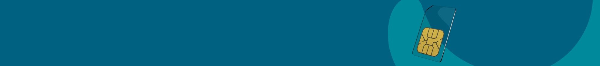 SIM card with jade and teal background