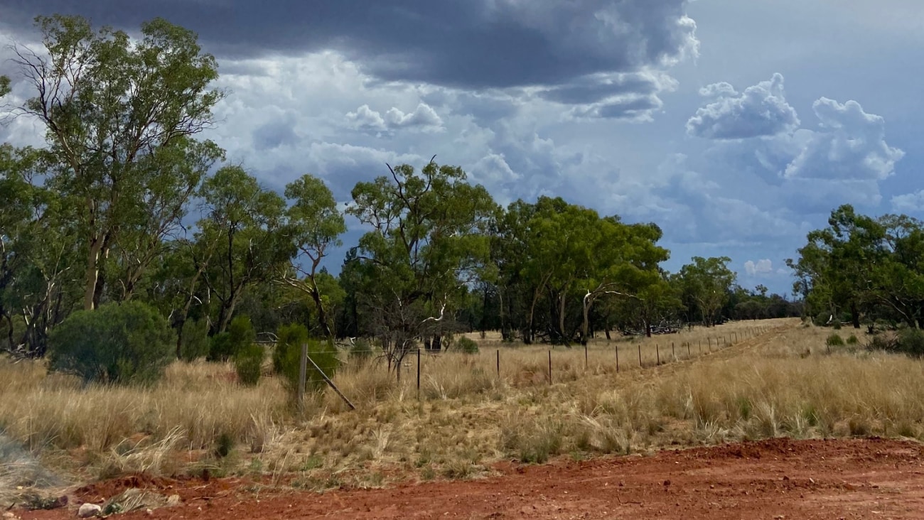 Clouds roll in across Boonora Downs Station