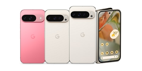 Google Pixel 9 Pro Fold in Obsidian and Porcelain