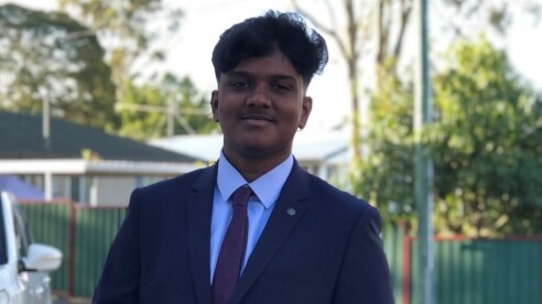 Students like Shiva are benefitting from access to the internet thanks to the Optus Donate your DataTM program.