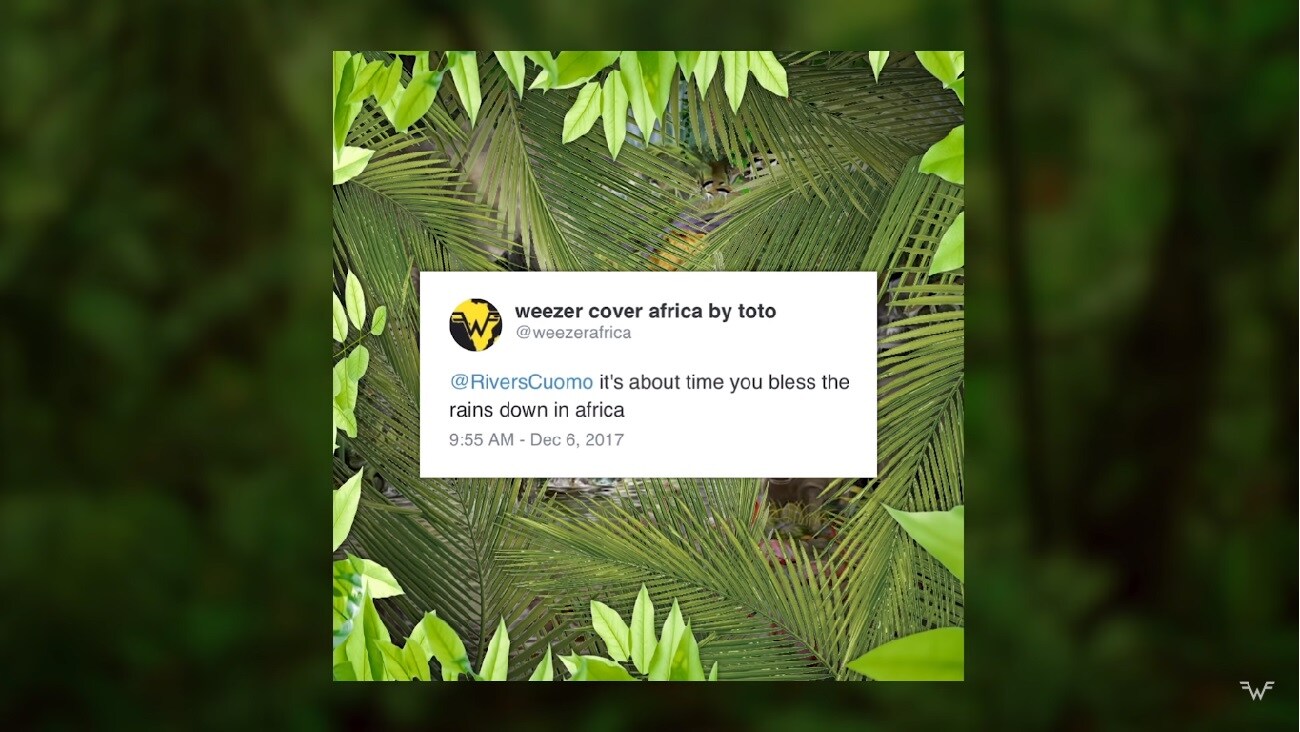 Weezer Blessed The Rains Down In Africa After 14yo Fan S Campaign