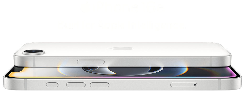 Apple iPhone 16e. Built for Apple Intelligence.