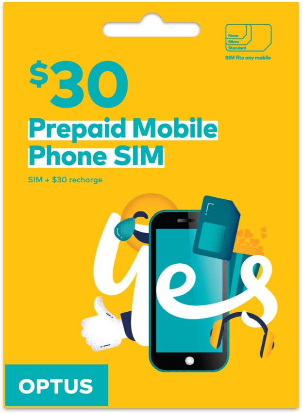 Optus 30 Prepaid Mobile SIM