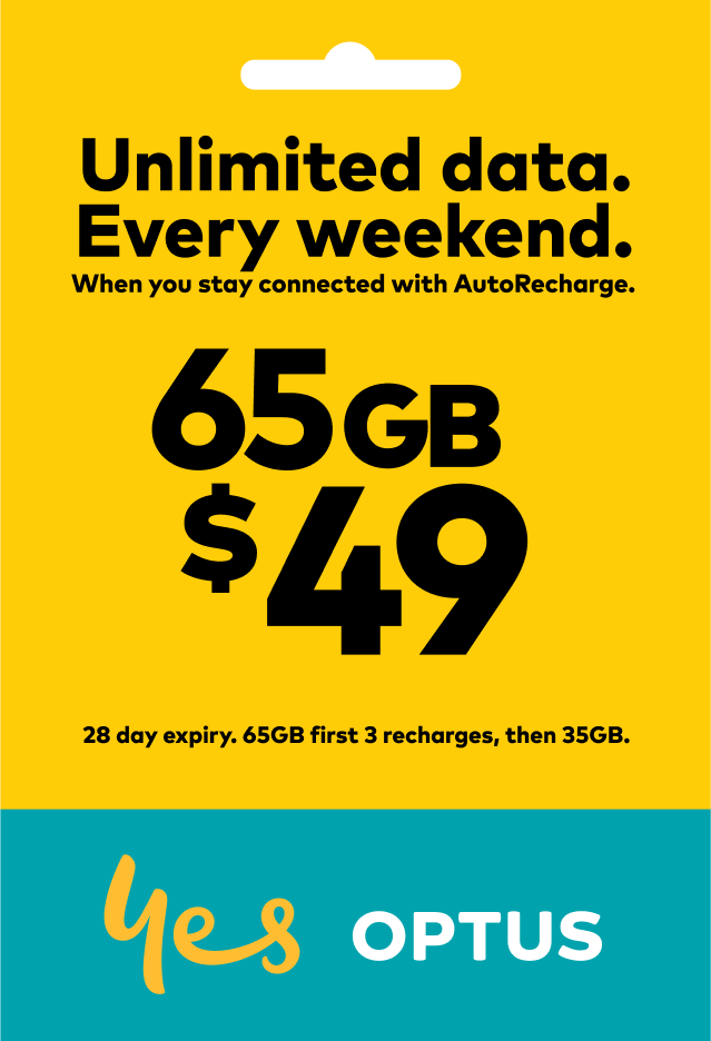 $49 Prepaid Mobile Phone SIM packaging
