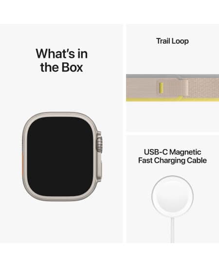 What's in the box: Apple Watch Ultra, trail loop and USB-C Magnetic ...