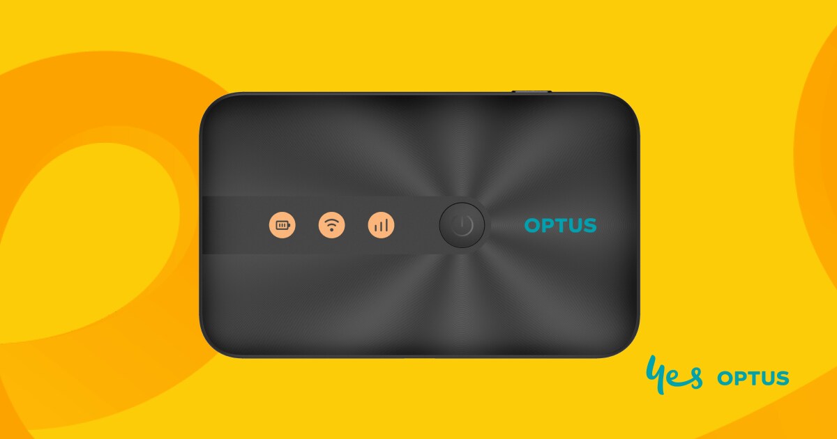 Optus Portable WiFi Modem Lite 15GB Data Bundle Optus Prepaid