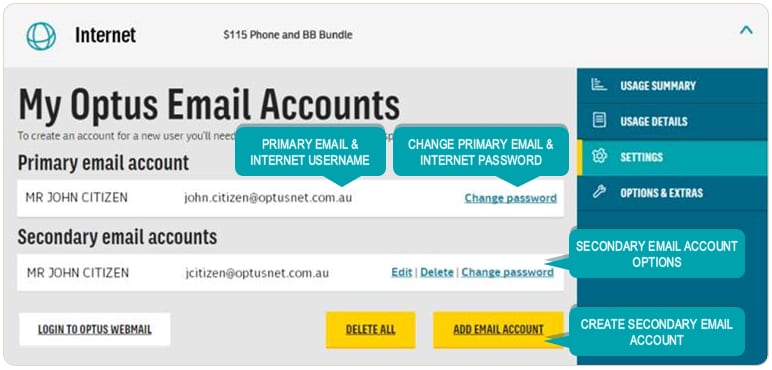 internet email asking for username and password